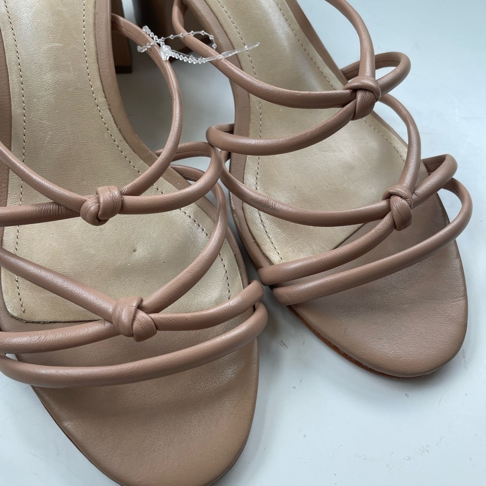 NWT Schutz Princey Leather Knotted Sandal Block Heel Size 8.5 - Picture 6 of 12